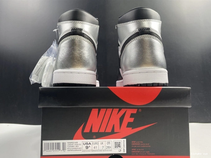 TOE HIGH CD0461-001 1 SILVER AIR JORDAN OG WMNS 0730